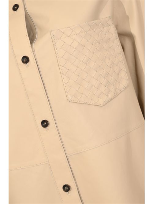 Giubbotto Essaouira Weaved in pelle Cream LEATHER AUTHORITY | ESSAOUIRA WEAVED016